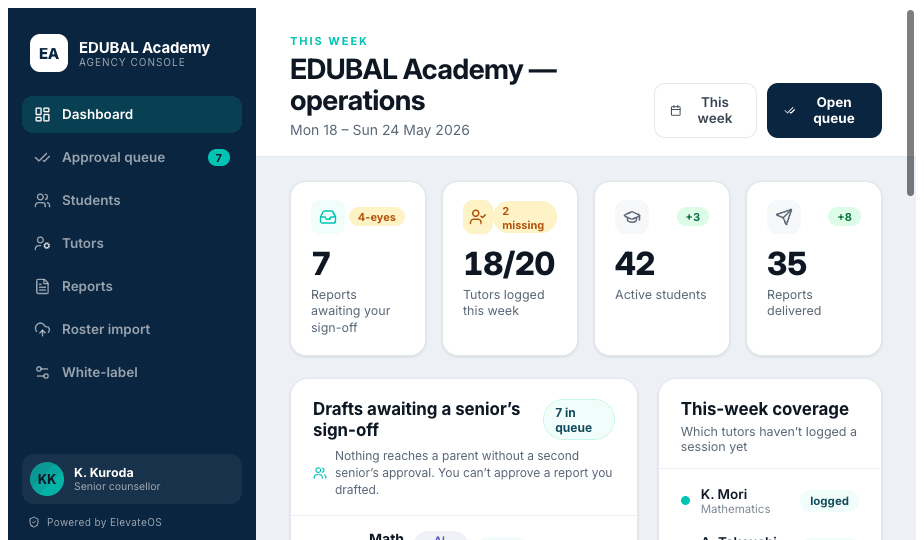 EDUBAL agency console